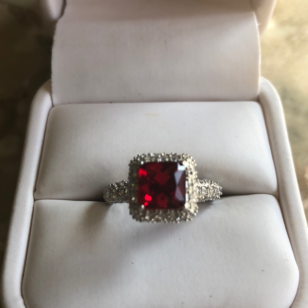 Ruby Cz Ring - image 1